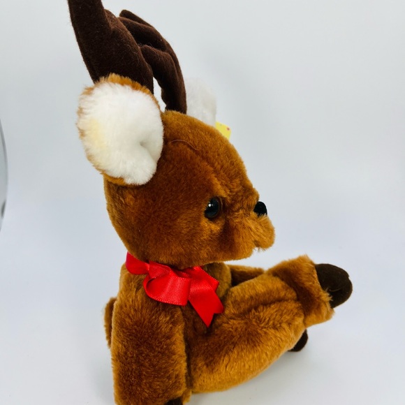 Russ Berrie Luv Pets Randi Reindeer Plush W/Tags 1990s VTG Stuffed Animal Toy 7” - Picture 4 of 10